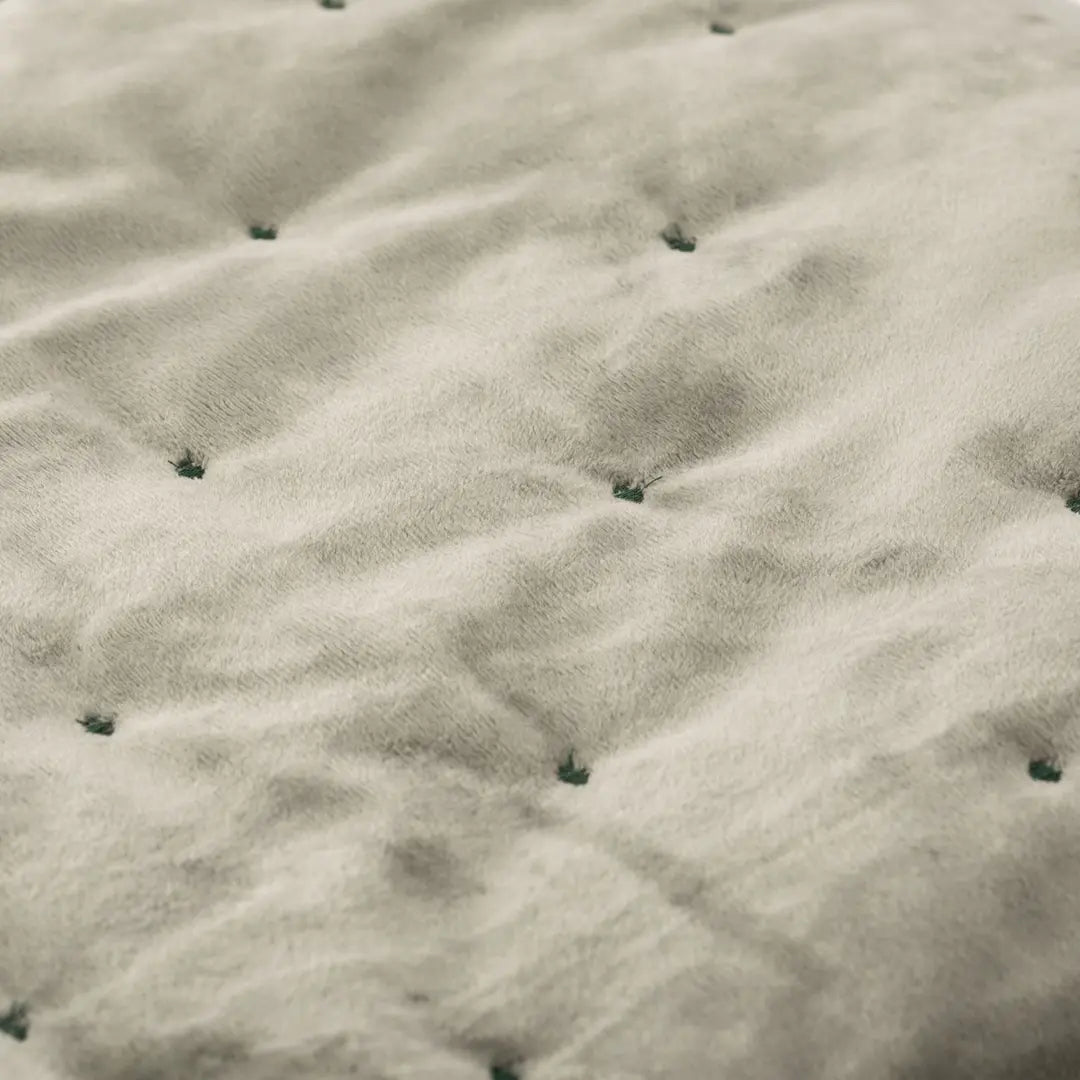 Plaid SELINA in velluto - Verde salvia