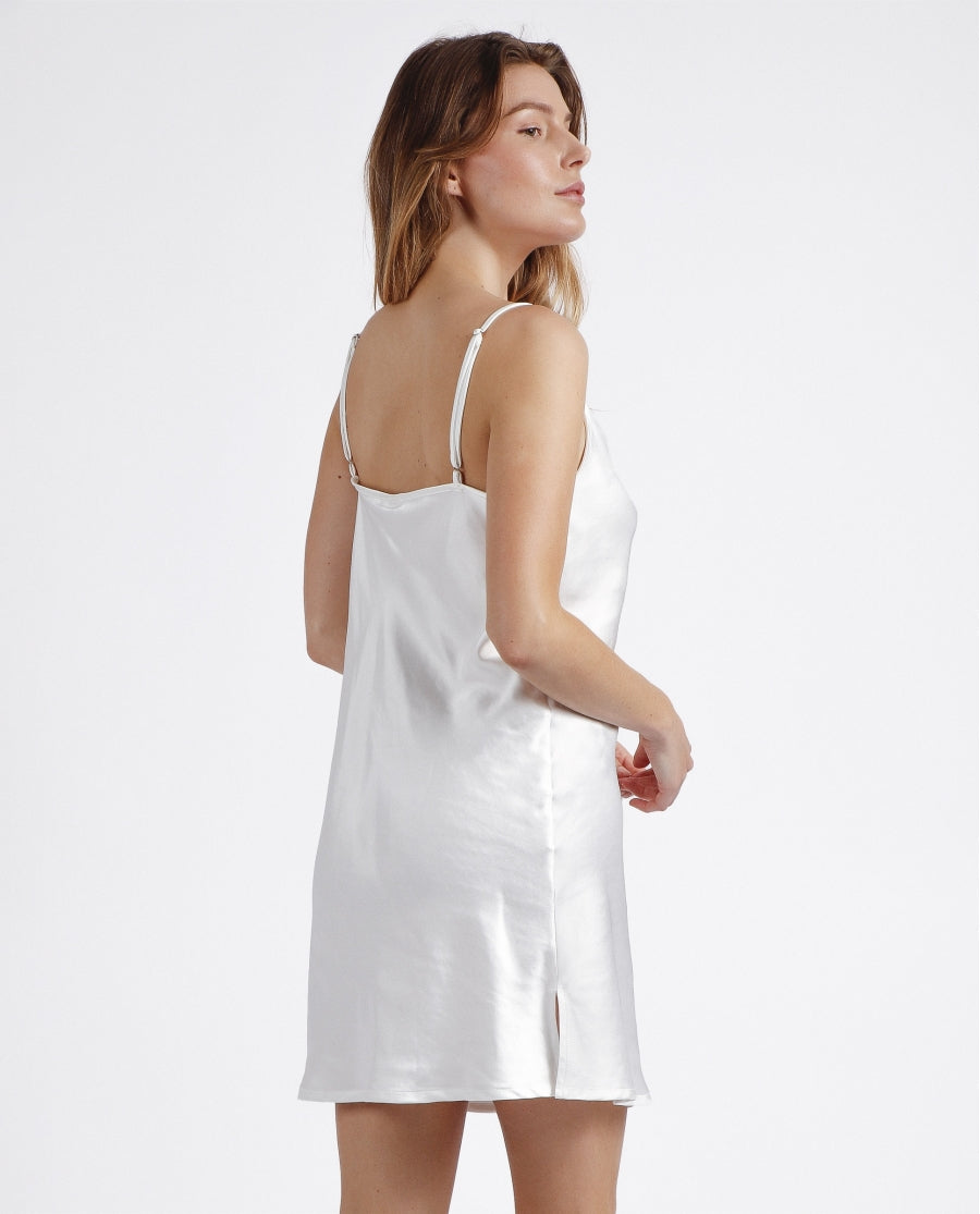 Canotta Donna/Sposa con spalline, in raso - Luxury