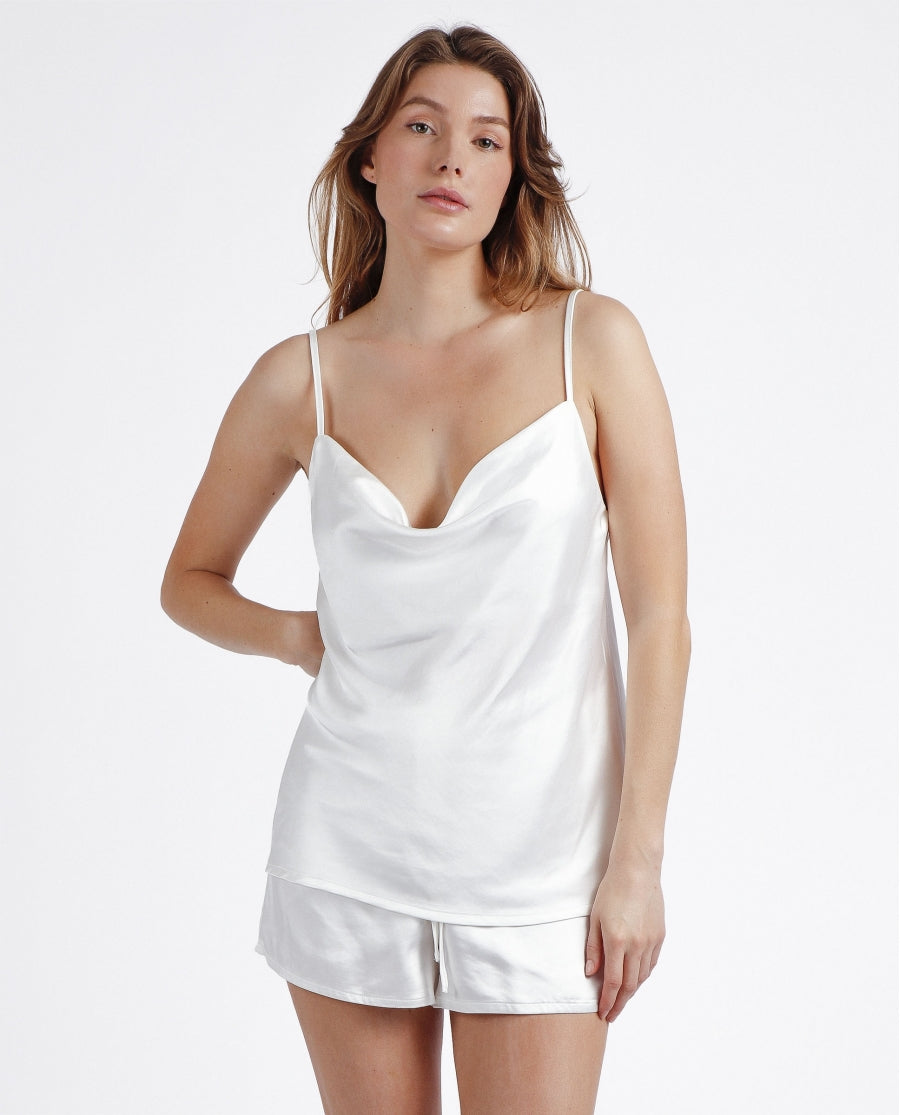 Pigiama Donna/Sposa con spalline, in raso - Luxury
