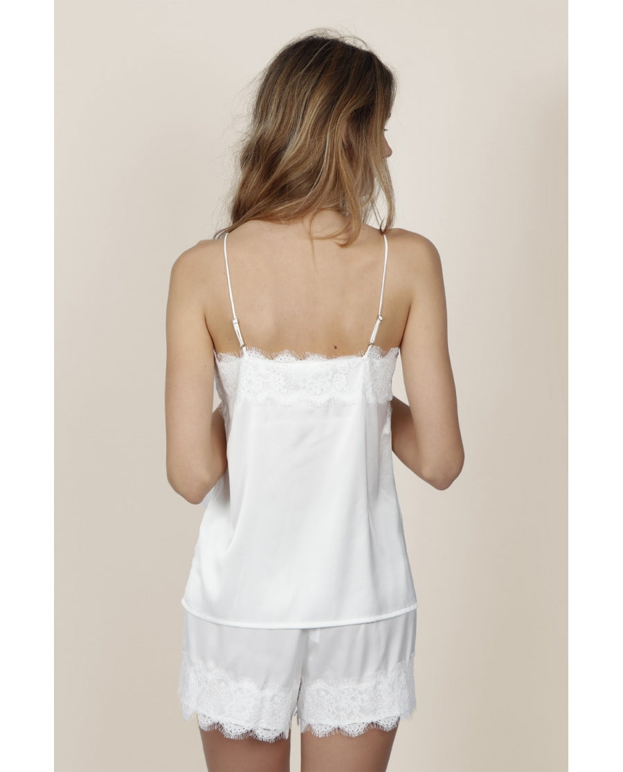 Pigiama Donna/Sposa morbido con pizzo