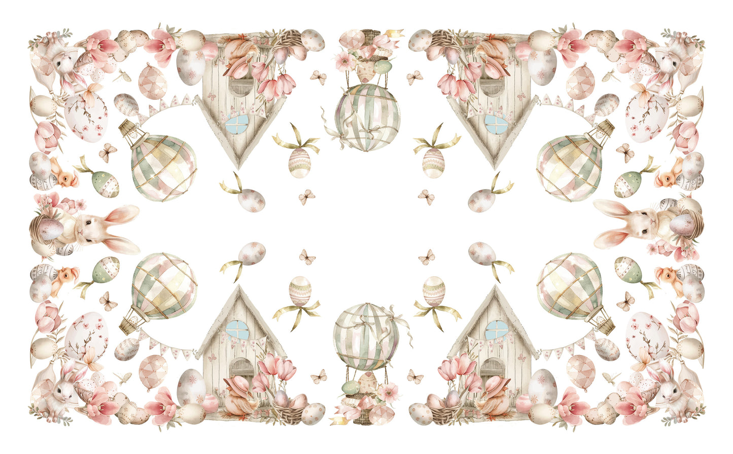 Tovaglia cotone Panama - Pink Easter