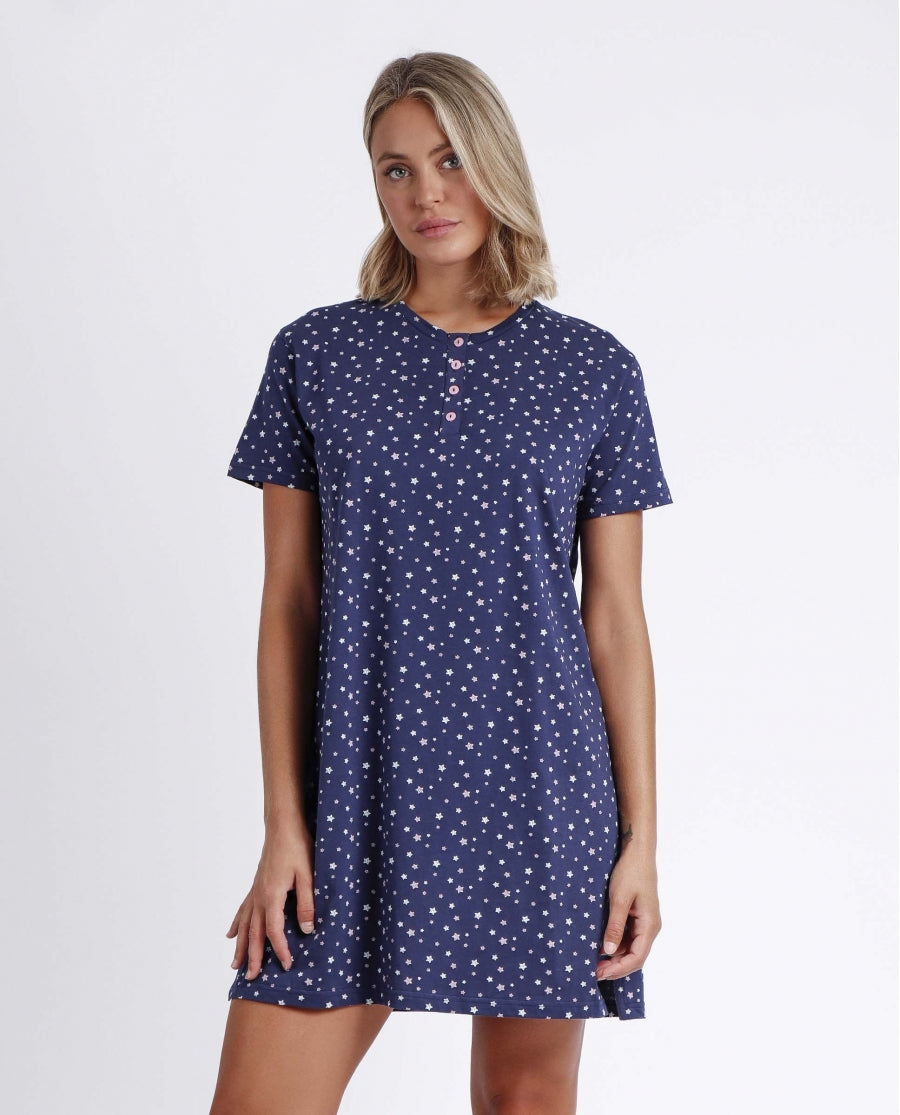 Camicia da notte manica corta - UNDER THE STARS
