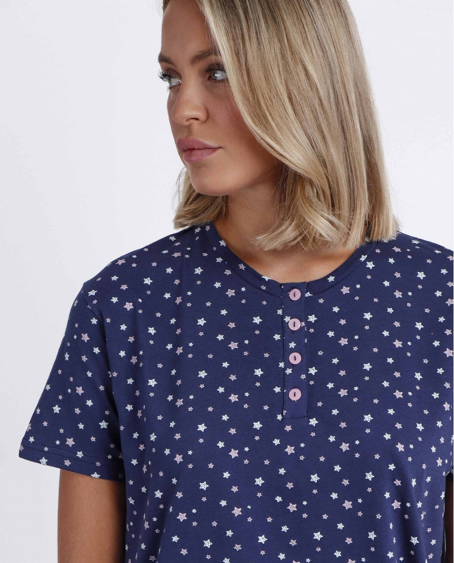 Camicia da notte manica corta - UNDER THE STARS