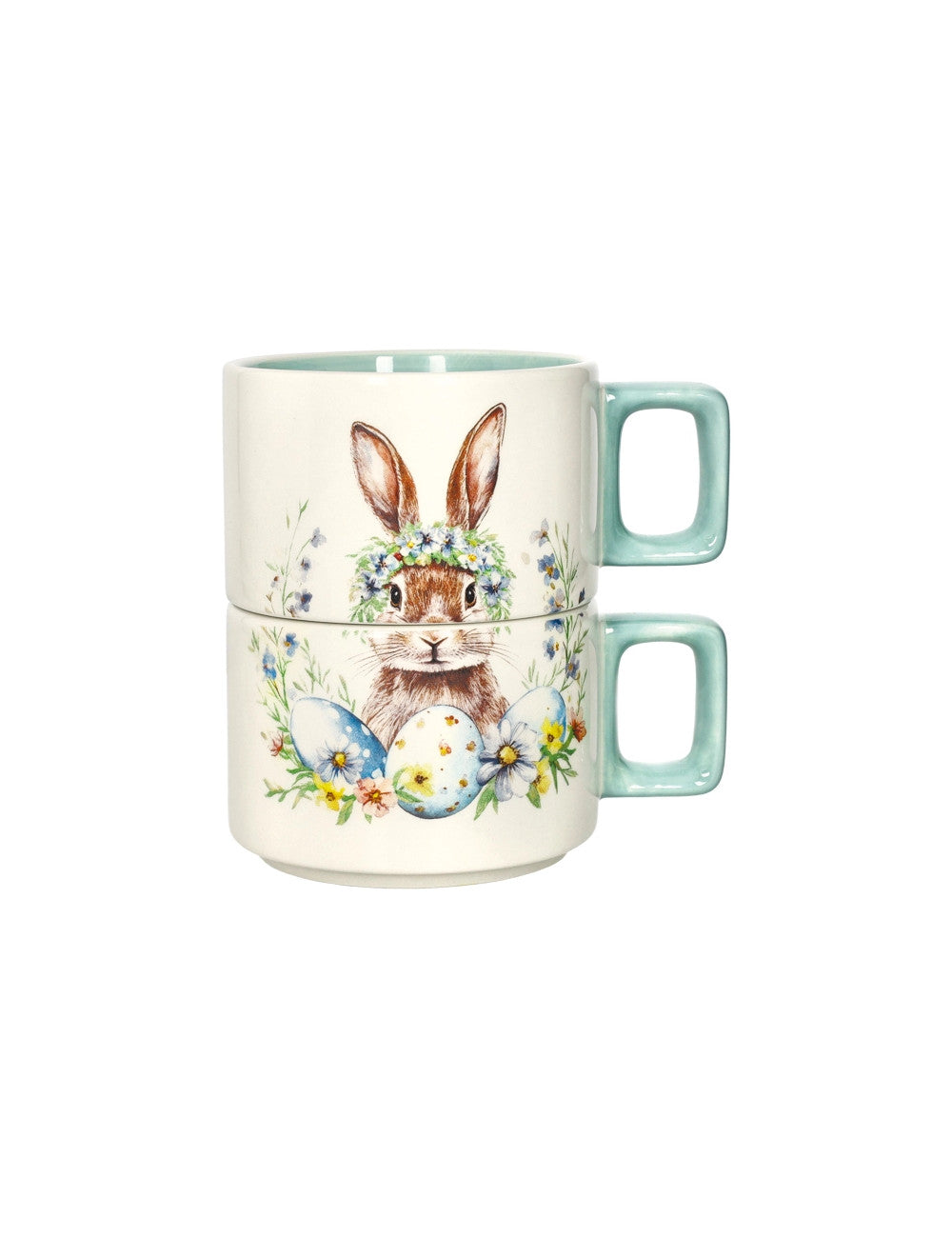TAZZA IMPILABILE SWEET BUNNY TIFFANY SET 2 PZ DOLOMITE