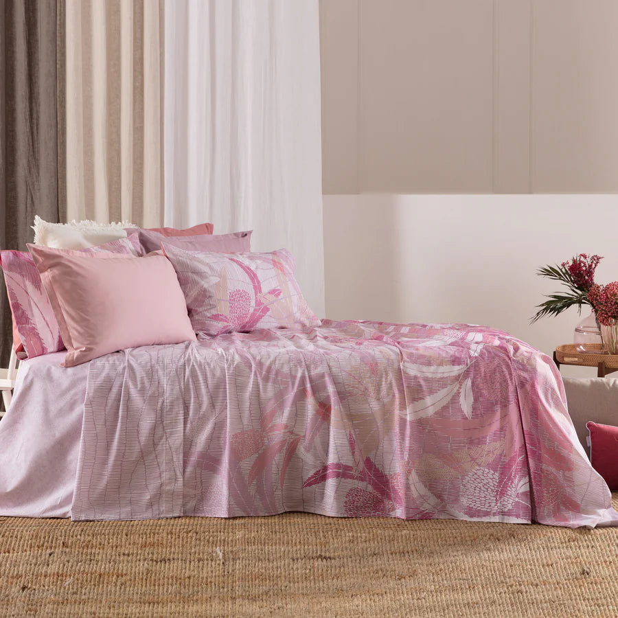 COMPLETO LENZUOLO COPRILETTO COTONE LARIZA