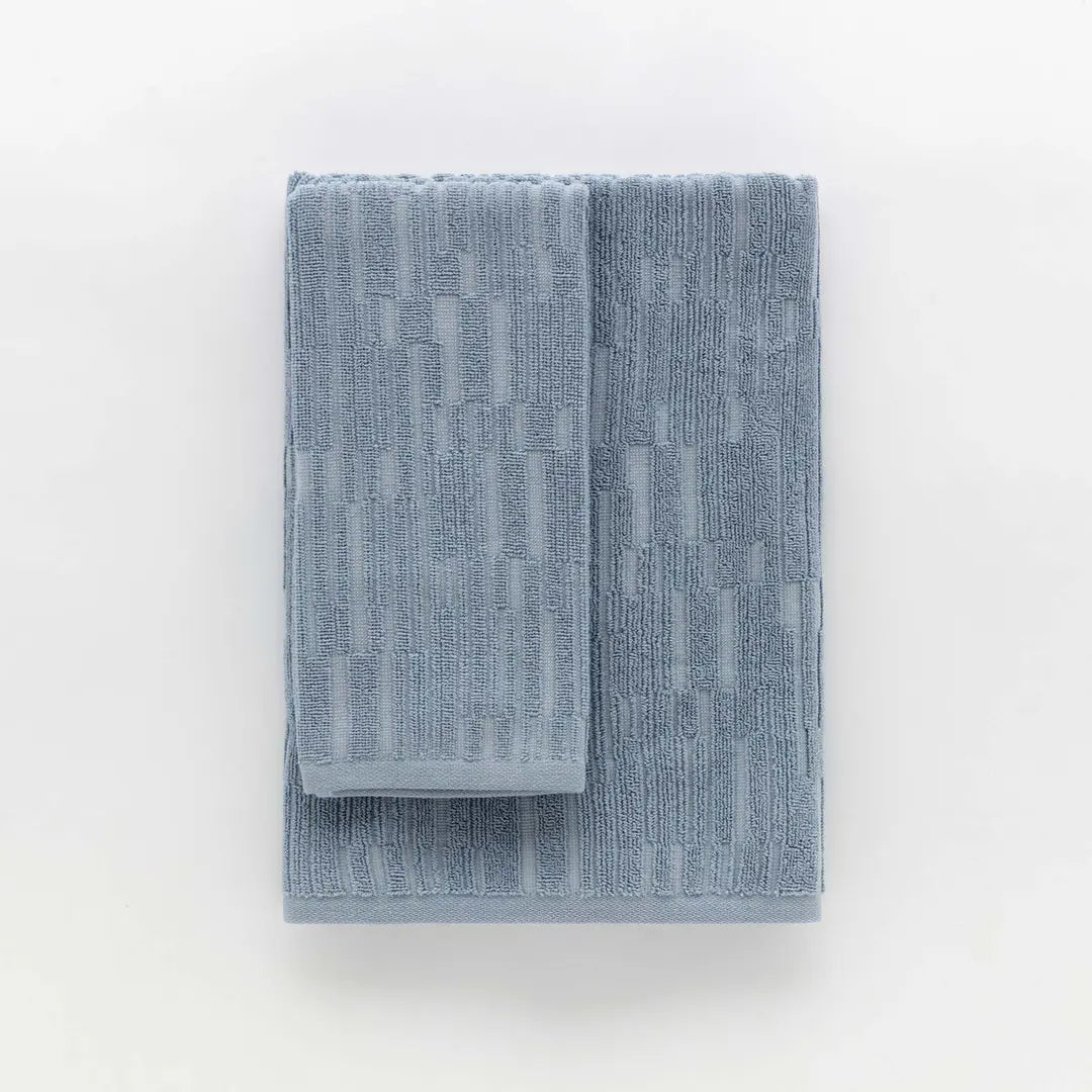Set 1+1 Asciugamani in spugna jacquard Sorku