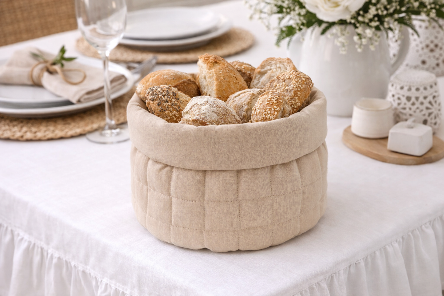 Cestino pane Danidè - misto lino