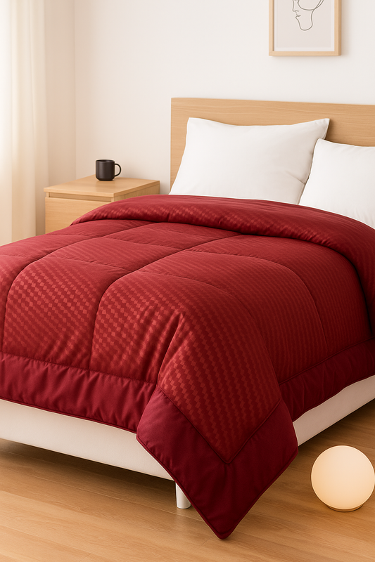 Trapunta microfibra rosso/Bordeaux