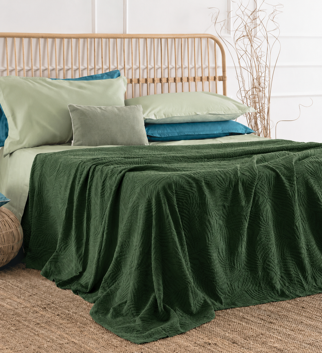 VELARIO -copriletto jacquard cotone 100%