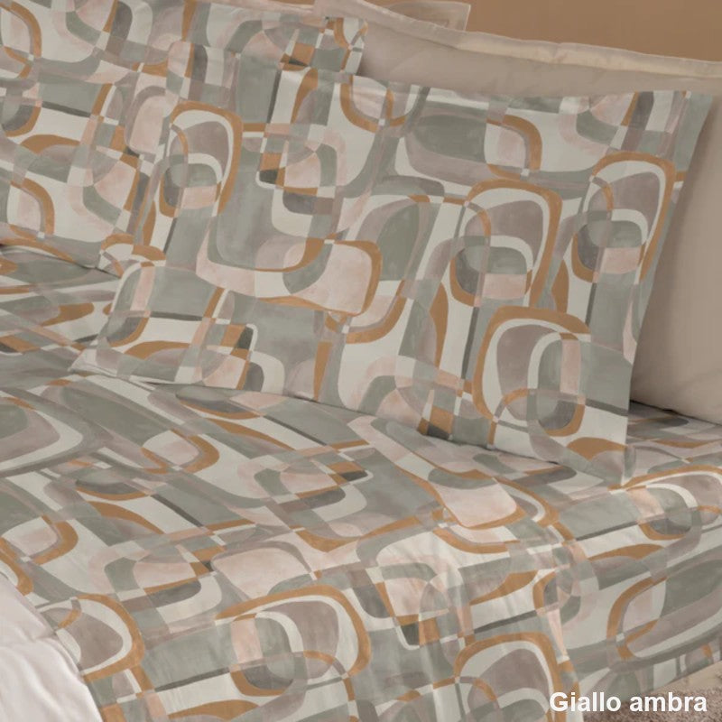 Alan - completo letto cotone - ambra