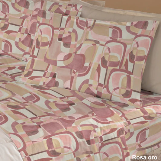 Alan - completo letto cotone - rosa