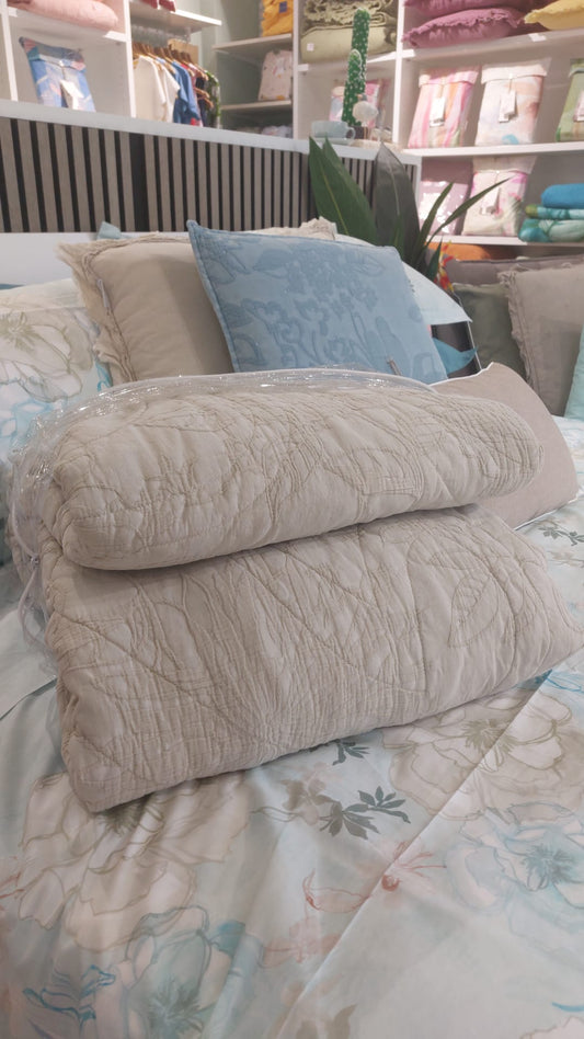 CHLOE' - Trapuntino in Jacquard - Ecru