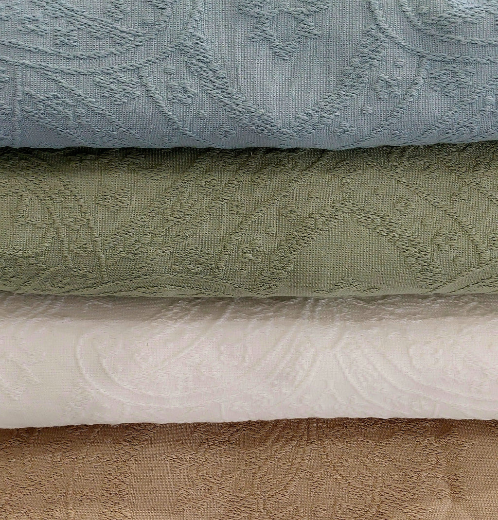 Kahiko - Copriletto in Cotone Jacquard