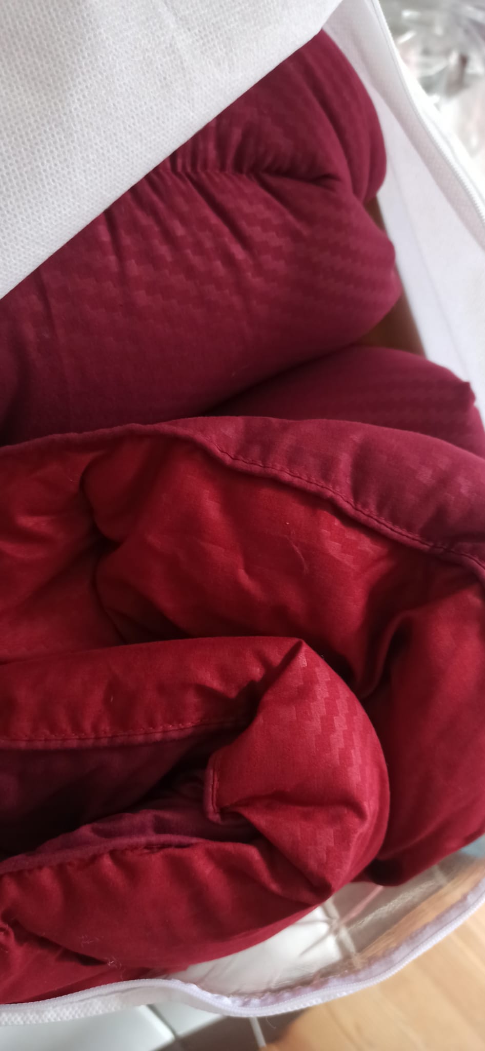 Trapunta microfibra rosso/Bordeaux