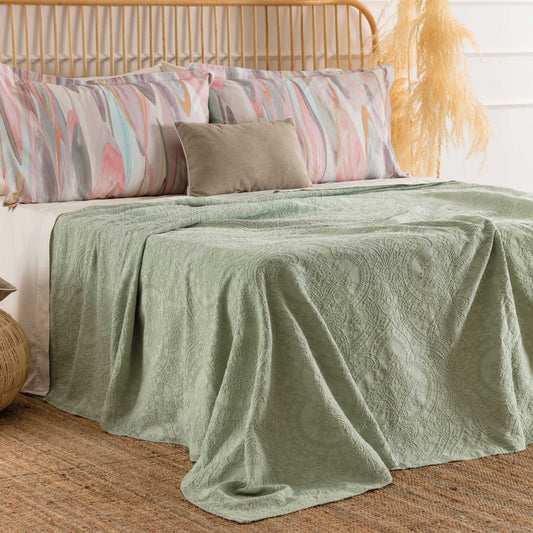 Kahiko - Copriletto in Cotone Jacquard