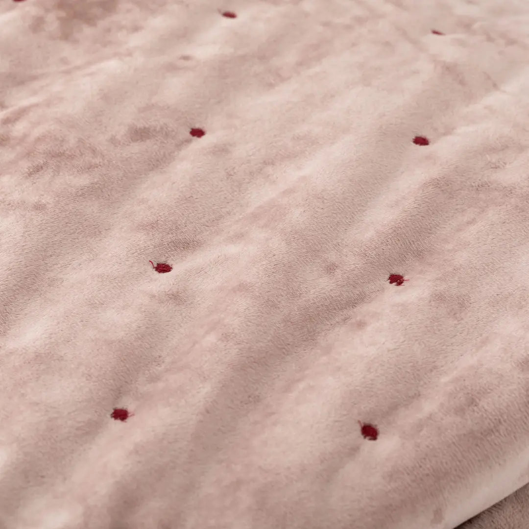 Plaid SELINA in velluto - Rosa