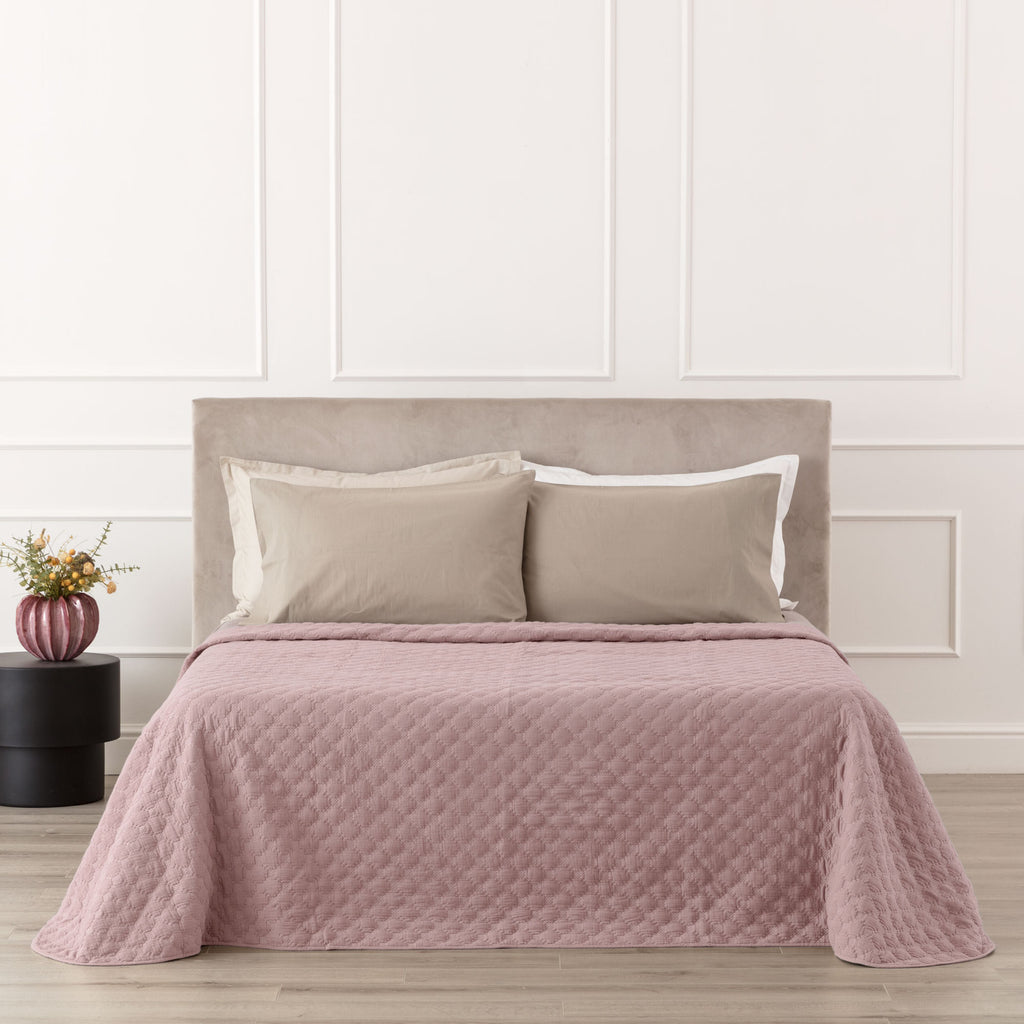Trapuntino in Mussola di Cotone - Malva