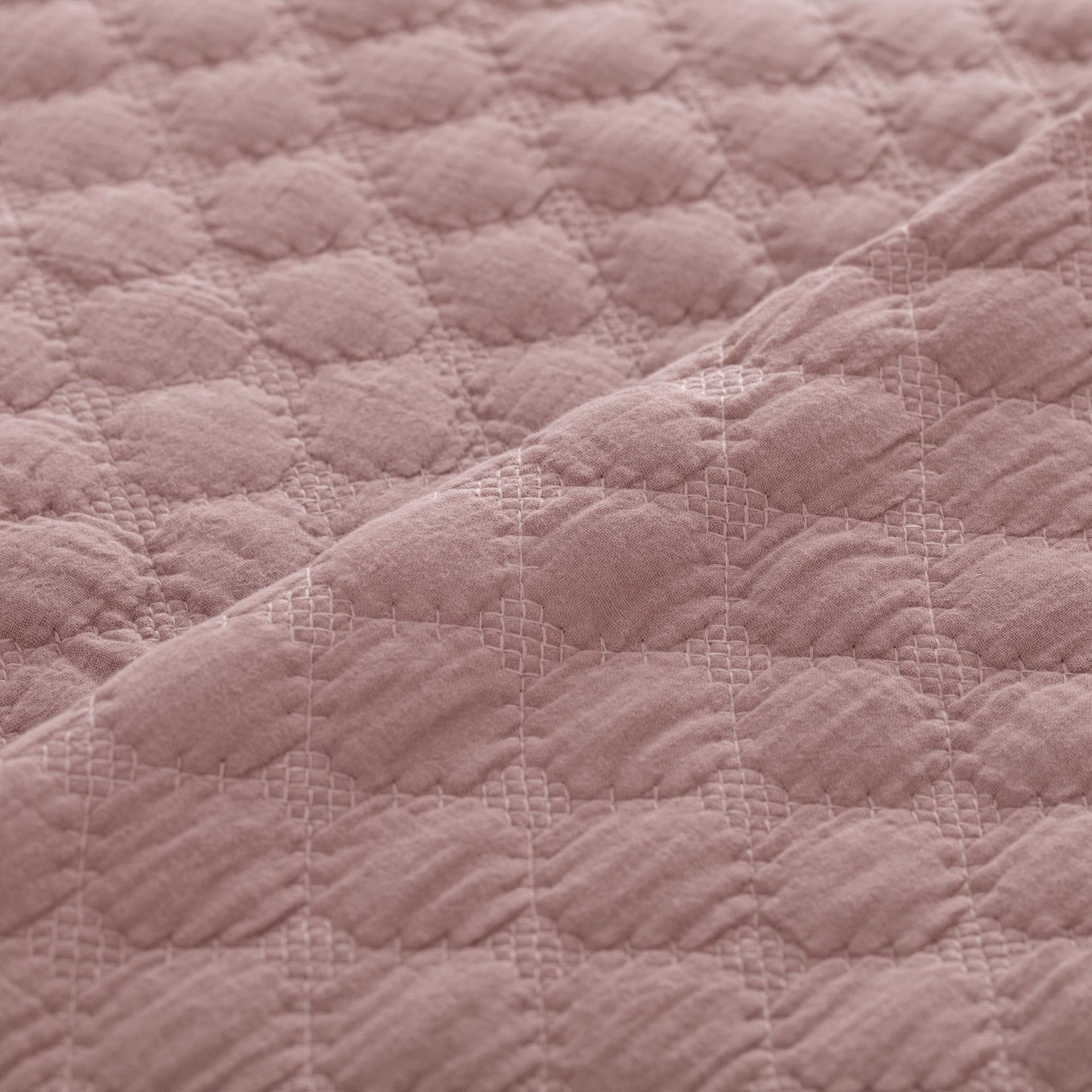 Trapuntino in Mussola di Cotone - Malva