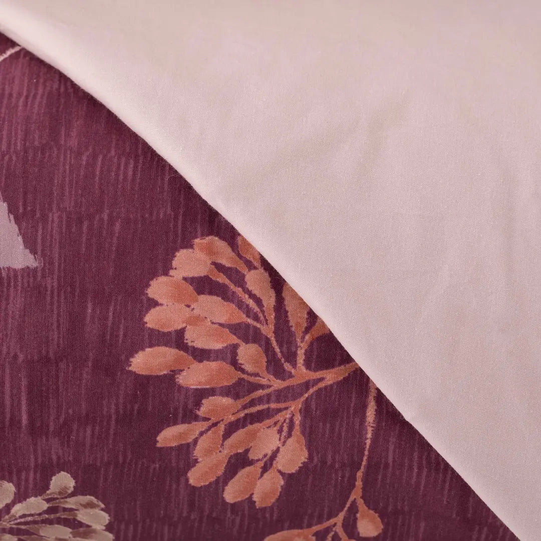 Parure Copripiumino Percalle Ikebana melograno