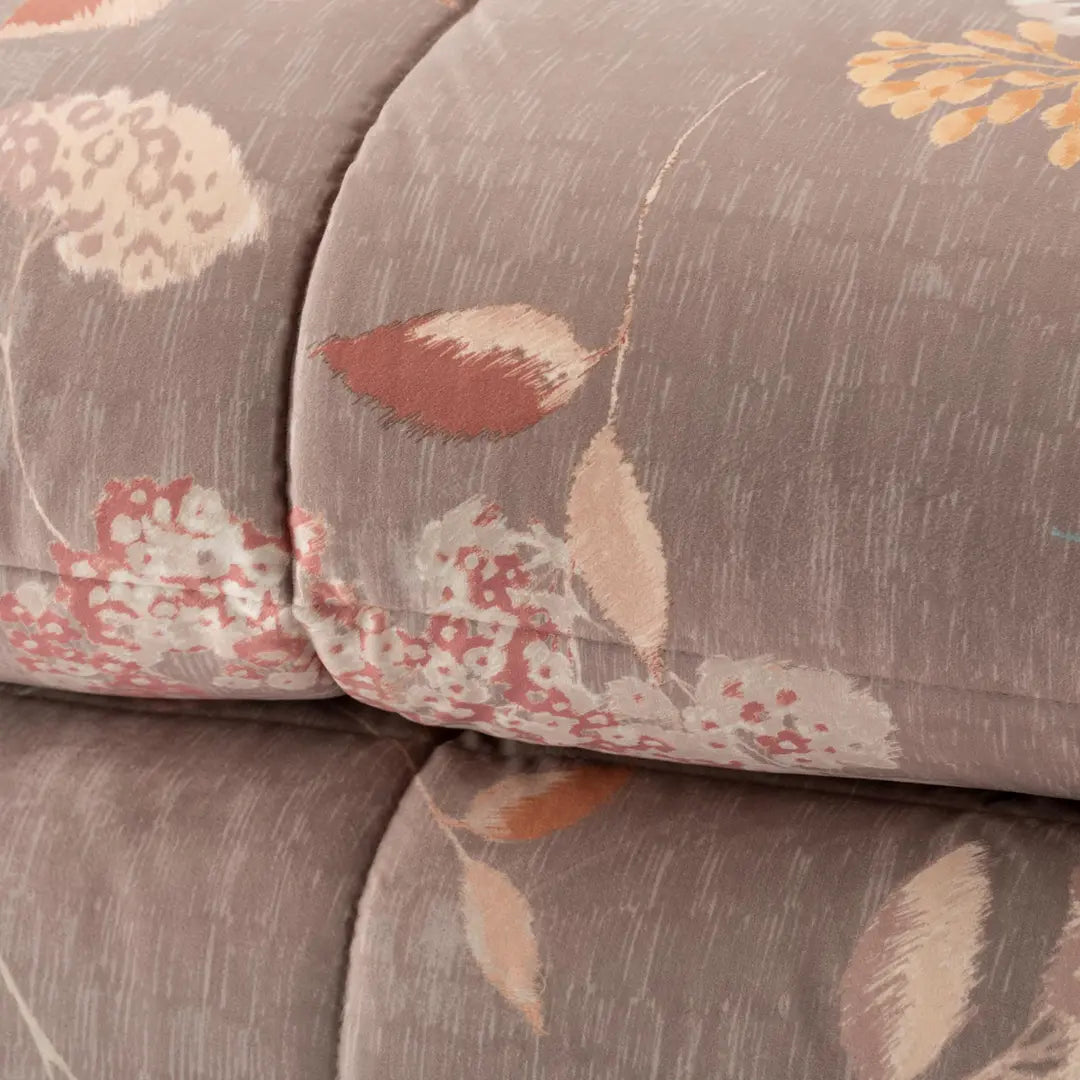 Trapunta Velluto IKEBANA TORTORA