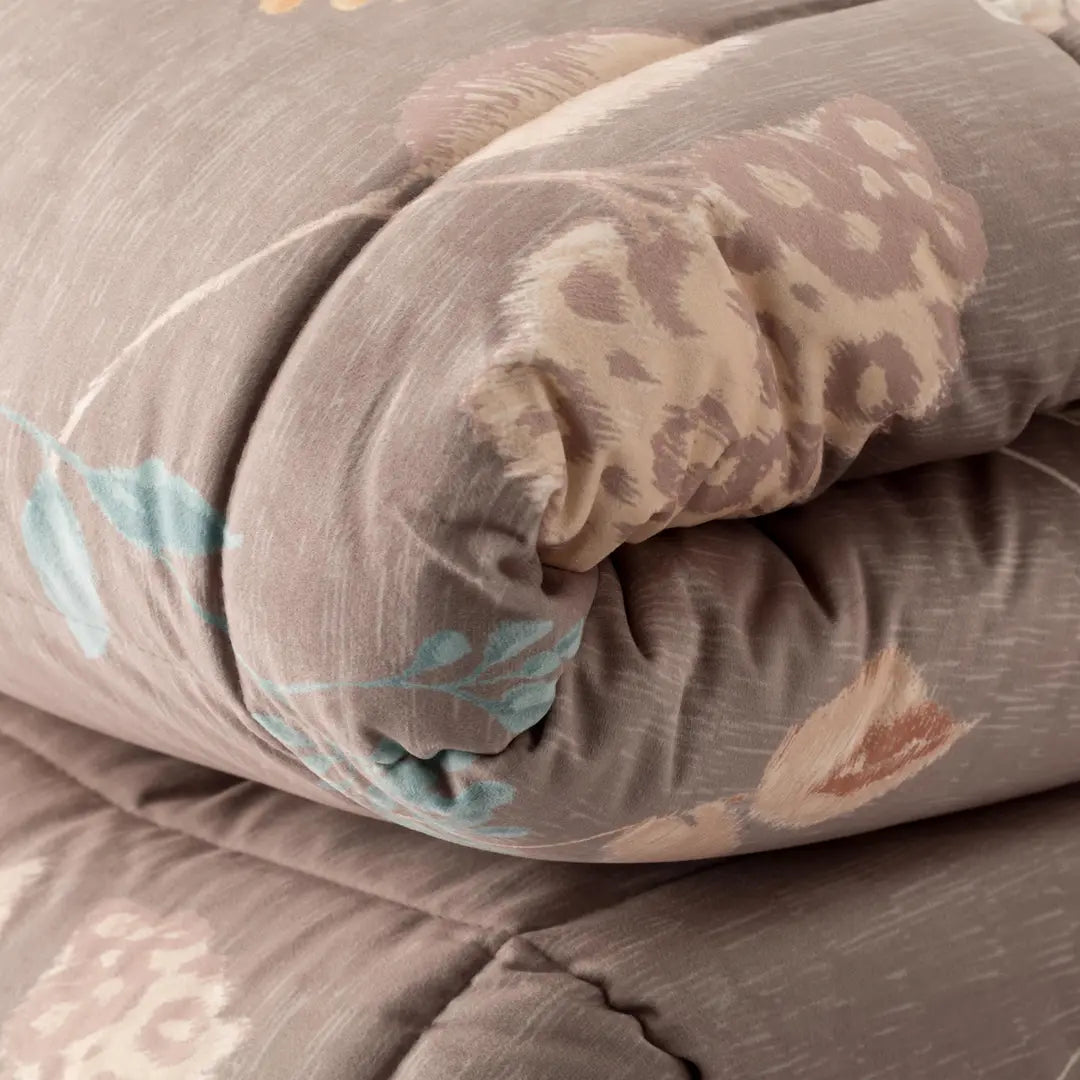 Trapunta Velluto IKEBANA TORTORA