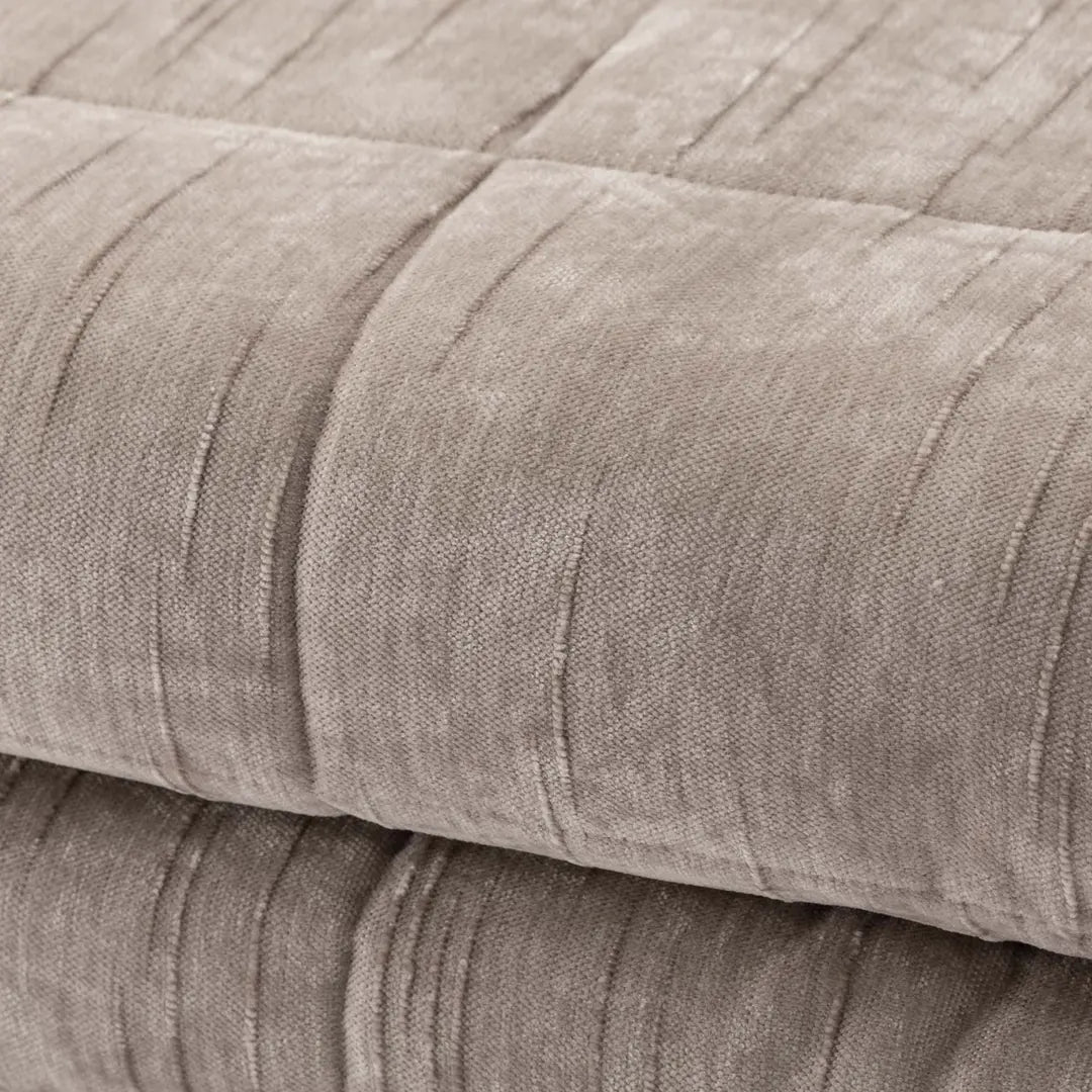 Trapunta ciniglia fiammata Lorey Tortora