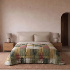 Trapunta Invernale In Cotone Fantasia Geometrica Patchwork PARKER