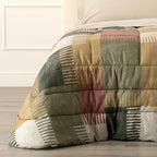 Trapunta Invernale In Cotone Fantasia Geometrica Patchwork PARKER