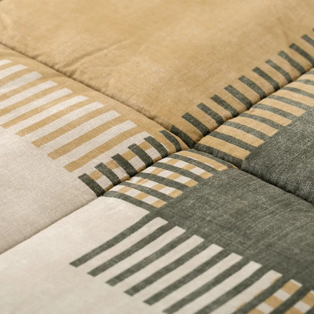 Trapunta Invernale In Cotone Fantasia Geometrica Patchwork PARKER