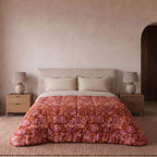 Trapunta Invernale Matrimoniale In Cotone Fantasia Ramage EMBER