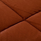La trapunta invernale GLEDA velluto rosso mattone