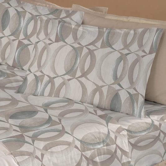 Completo Letto Cotone Garzato Robert BEIGE