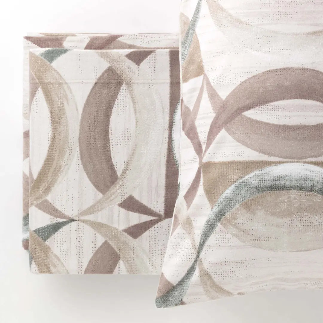 Completo Letto Cotone Garzato Robert BEIGE