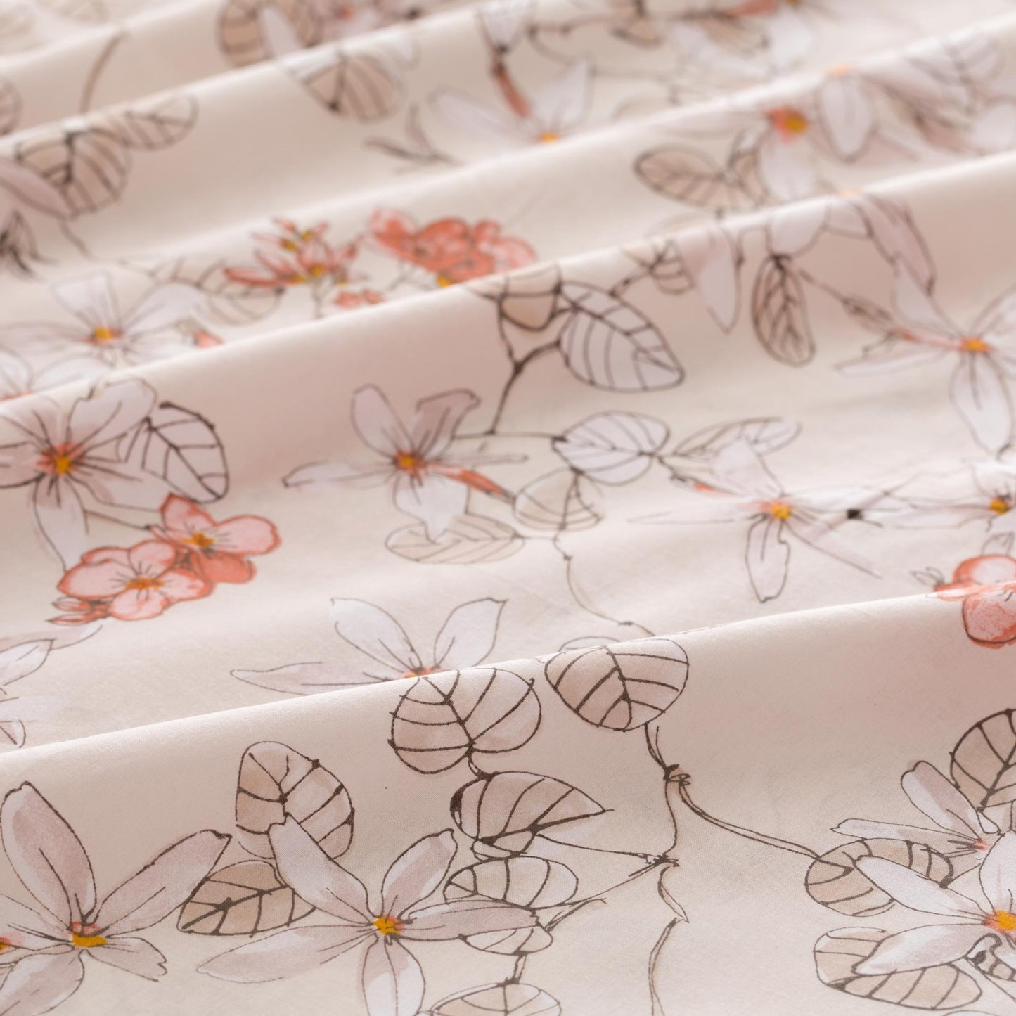 Zoe - completo letto cotone - tortora