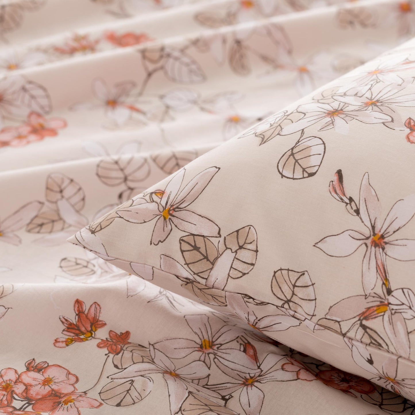 Zoe - completo letto cotone - tortora