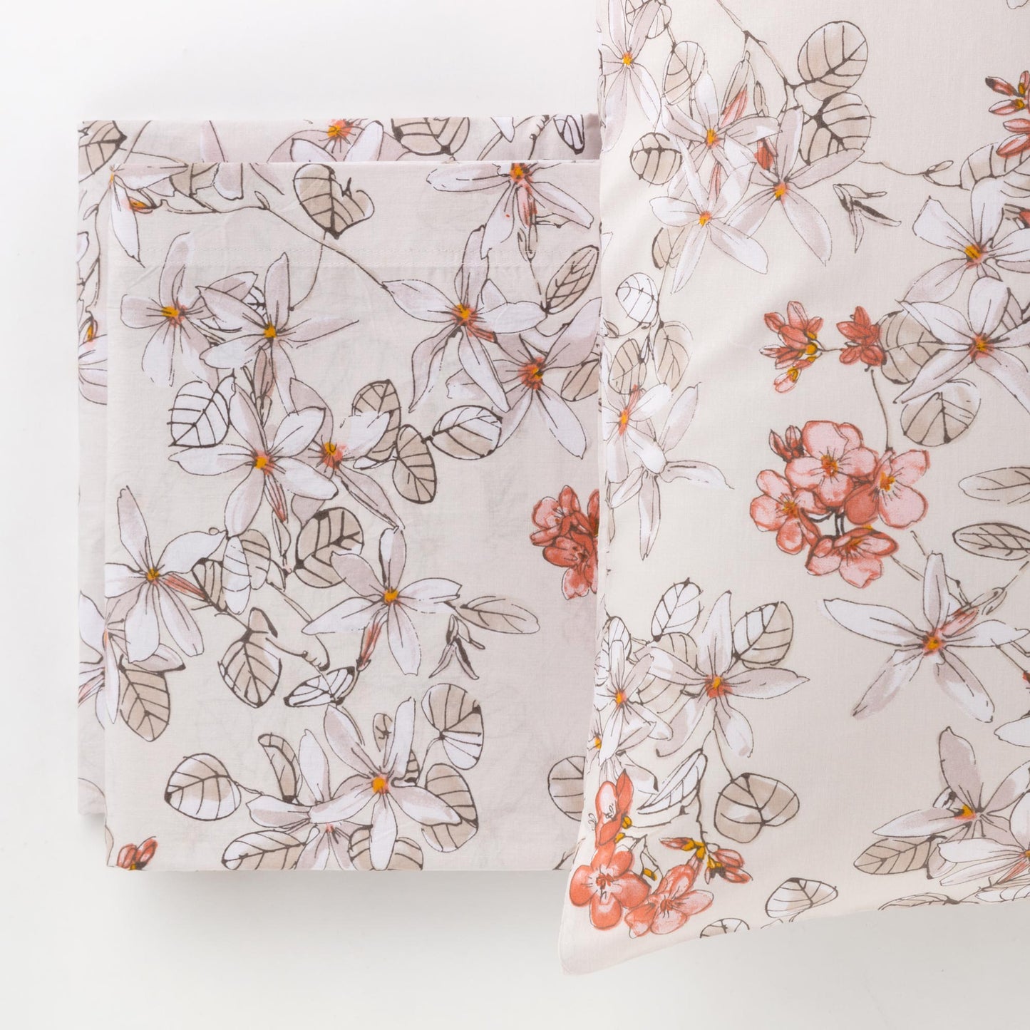 Zoe - completo letto cotone - tortora