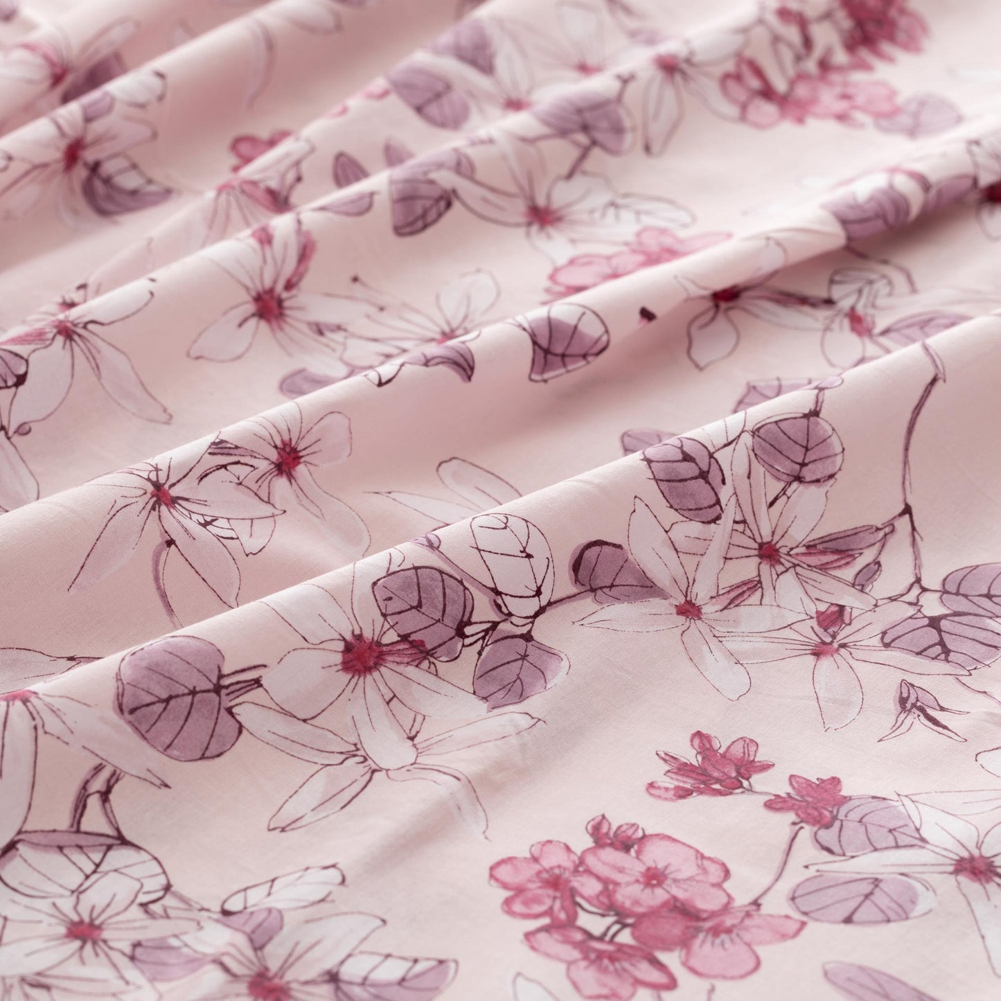 Zoe - completo letto cotone - rosa