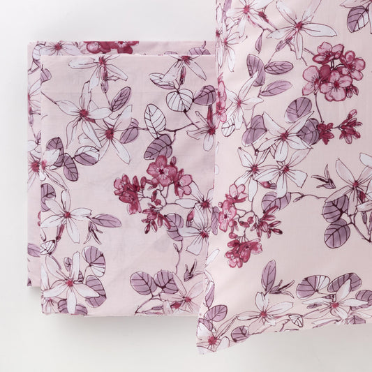 Zoe - completo letto cotone - rosa