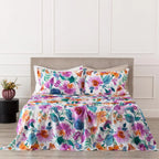 COMPLETO LENZUOLO COPRILETTO  MELIKA PERCALLE ORCHIDEA