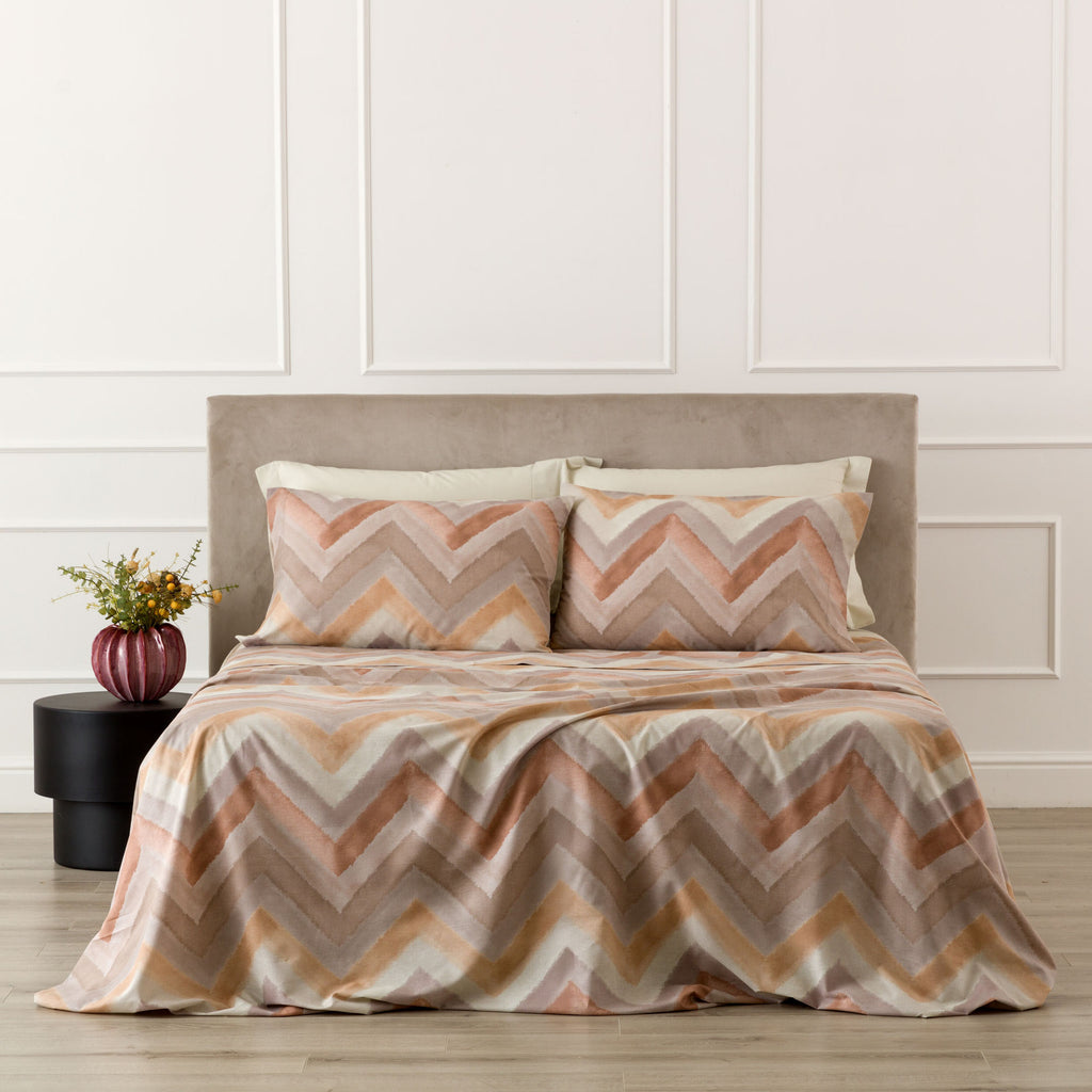 Completo letto in cotone ARBEN CREMA