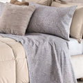 Completo letto 100% cotone RIANA tortora