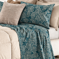 Completo letto 100% cotone RIANA ottanio