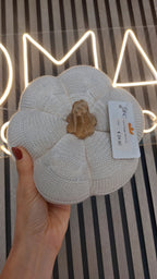 zucca morbida effetto maglione con picciolo in legno