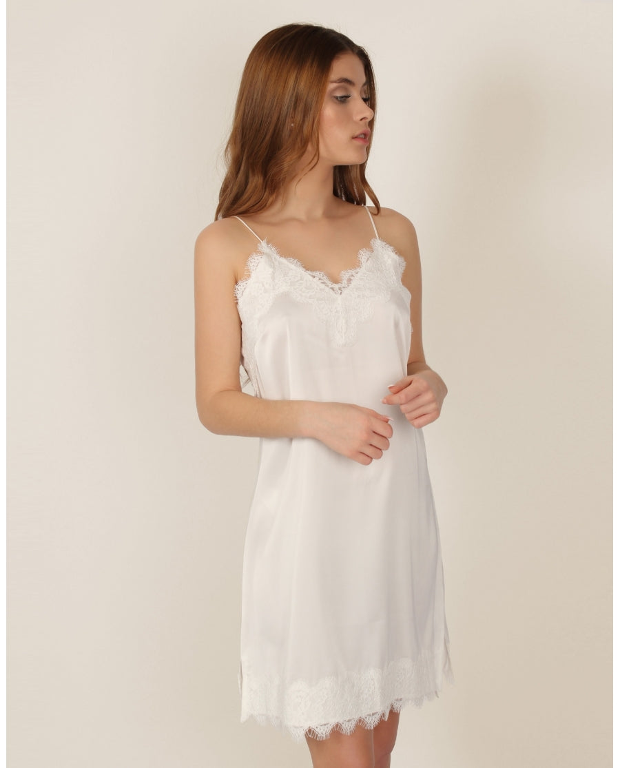 Canotta Donna/Sposa morbida con pizzo