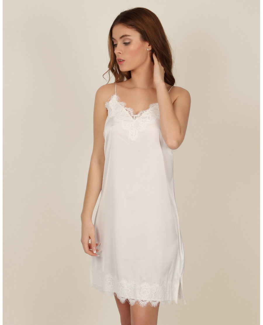 Canotta Donna/Sposa morbida con pizzo