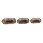 Cestino rattan e nero 3 misure