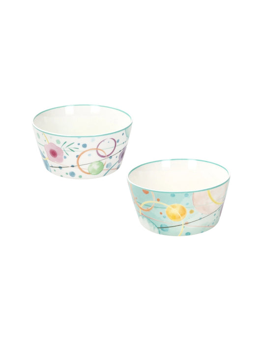 Ciotola bollicine set 2pz NEW BONE CHINA