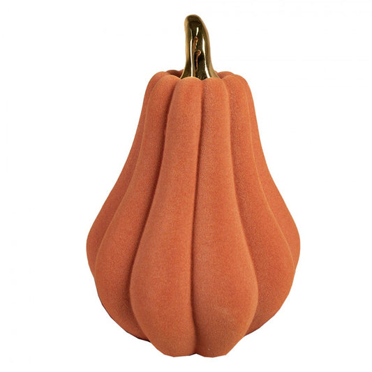 Decorazione Zucca arancione ceramica