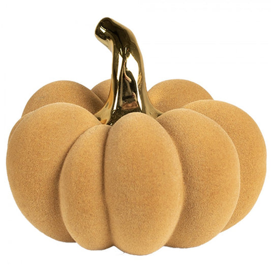 Decorazione Zucca gialla ceramica piccola