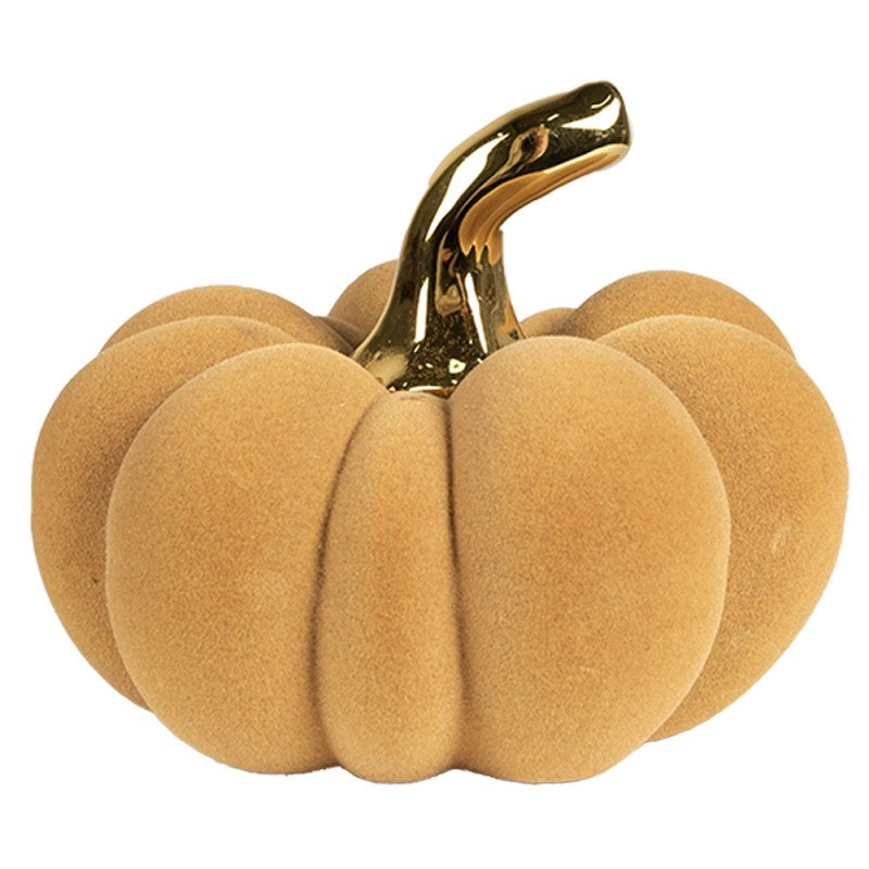 Decorazione Zucca gialla ceramica piccola